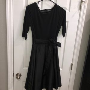 Black A-line dress